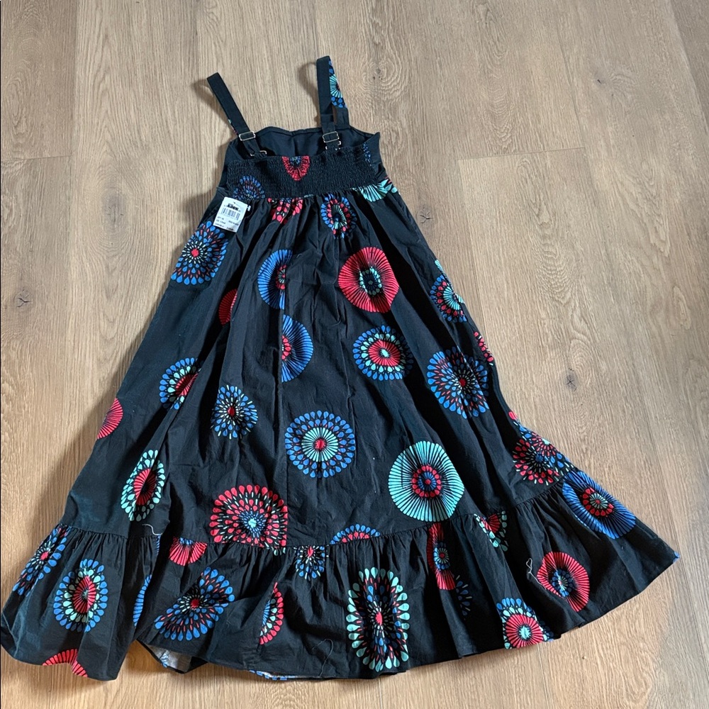 Kate Spade Black Dress with Blue and Red Patterns - Picture 6 of 7
